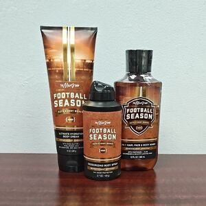 Bath & Body Works Men's FOOTBALL SEASON 3 Piece Bundle Set